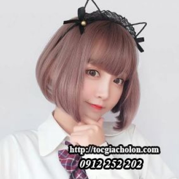 Tóc ngang vai mái ngố
